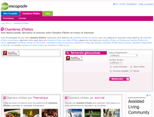 Tablet Screenshot of chambres-hotes.monescapade.fr