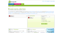Desktop Screenshot of gites.monescapade.fr